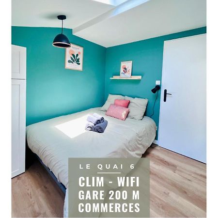 아쟁 Le Quai 6 - Studio Neuf Calme Lumineux - Clim - Wifi - Gare A 200M 아파트 호텔 외부 사진